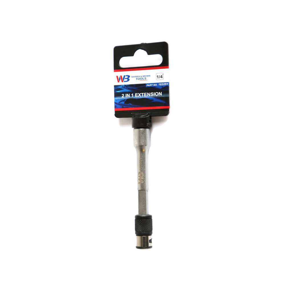 Warren & Brown 2 in 1 Extension Bar 1/4" Square Drive