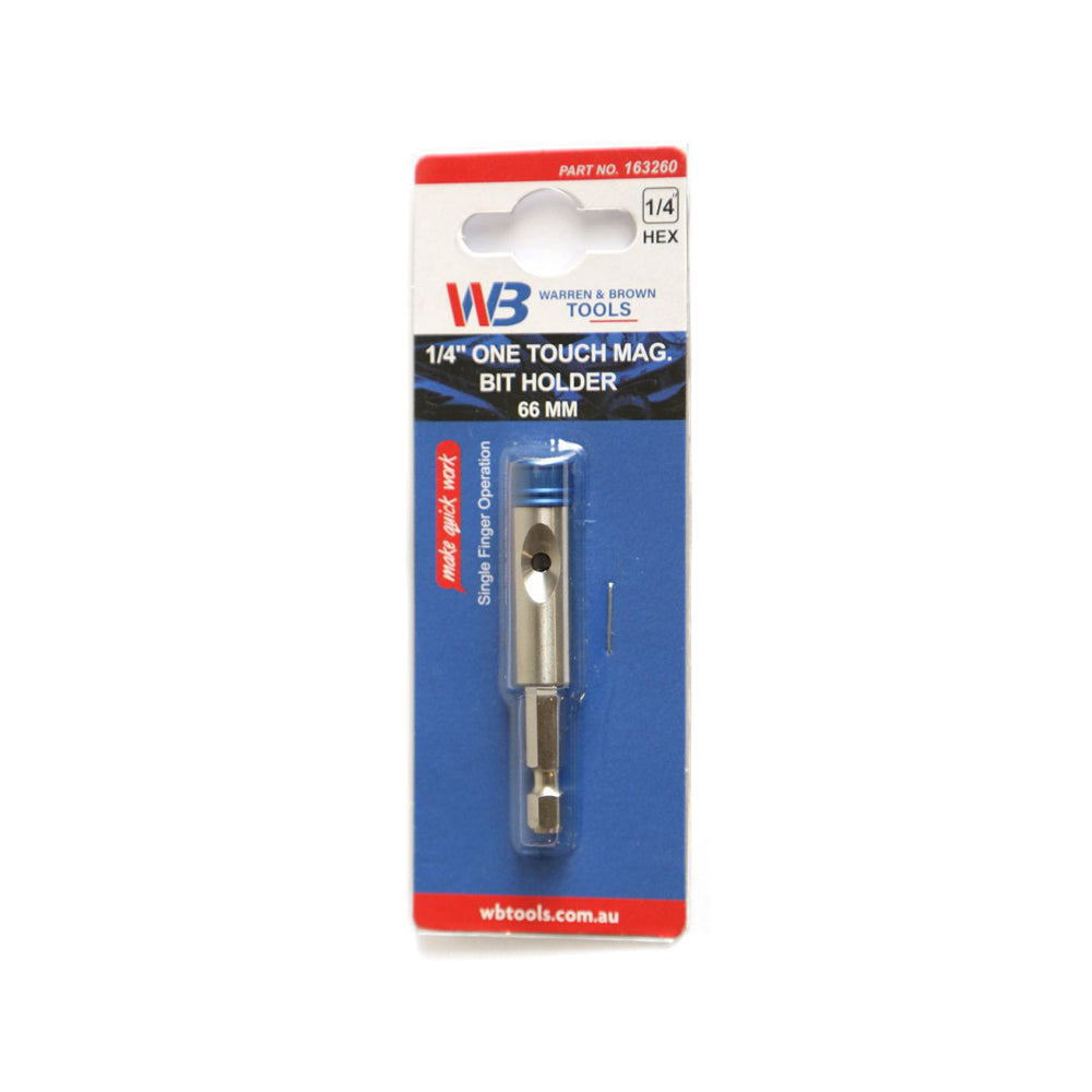 Warren & Brown One Touch Magnetic Bit Holder 66mm