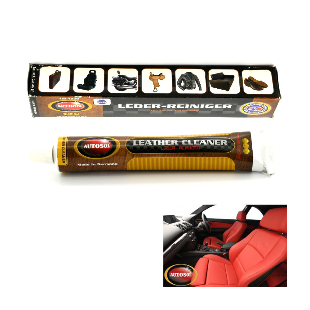 Autosol Vehicle Upholstery Leather Cleaner 75ml Tube-Clean Made In Germany