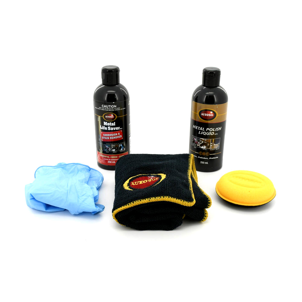 Autosol Metal Life Saver+Metal Polish Liquid Removes Blueing & Staining