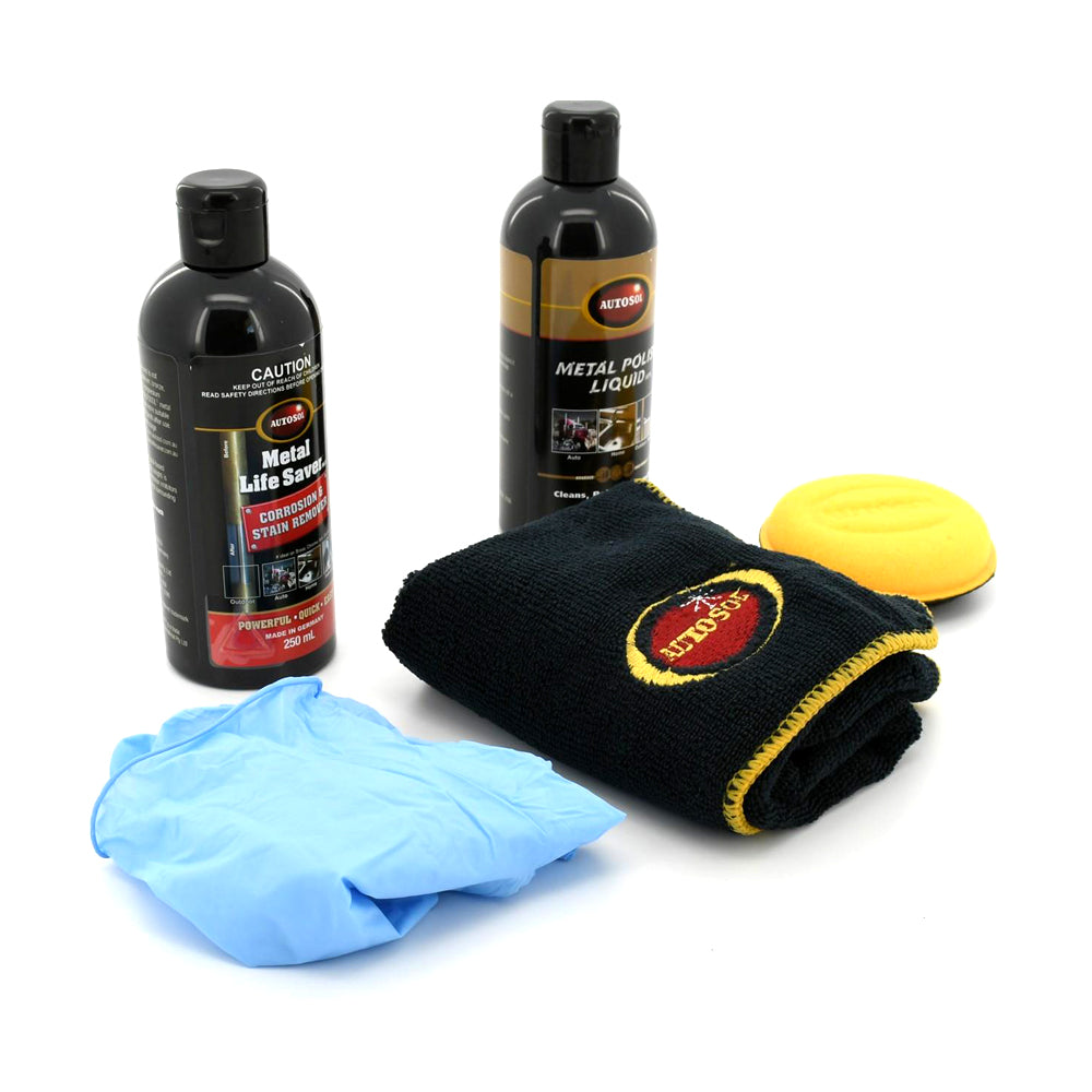 Autosol Metal Life Saver+Metal Polish Liquid Removes Blueing & Staining