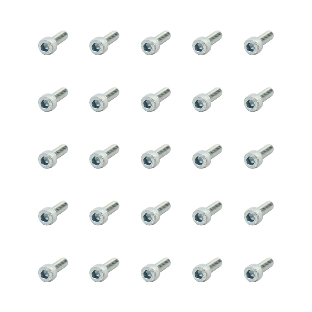 25 Pcs Head Cap Allen Screws M5x15mm Zinc Plated Motorcycle Industry Workshop