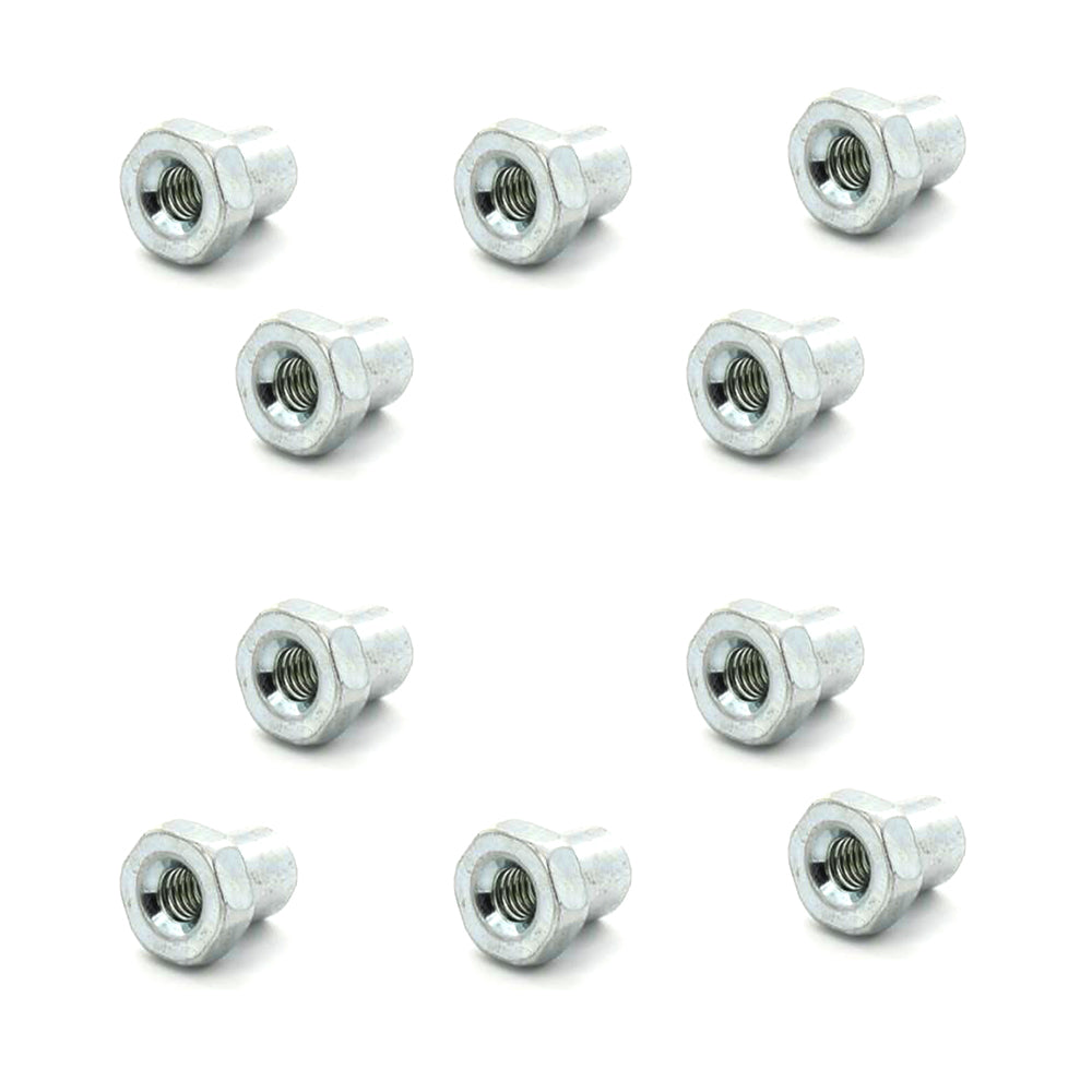 10 Pcs Motorcycle Dirt Bike Brake Rod Adjuster Nut M6 Zinc Plated
