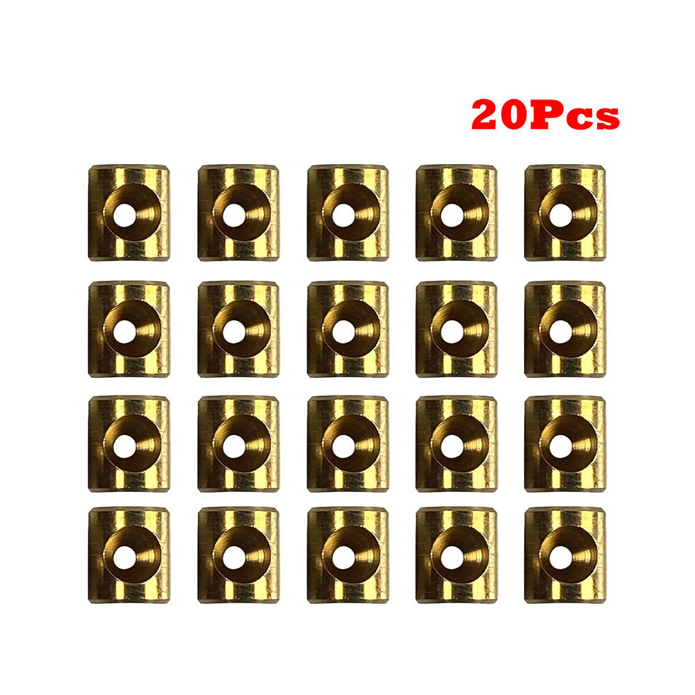 20pcs Motorcycle Solder Type Cable Ends Fittings Clutch Nipples 3/8 10 x 9.9 mm