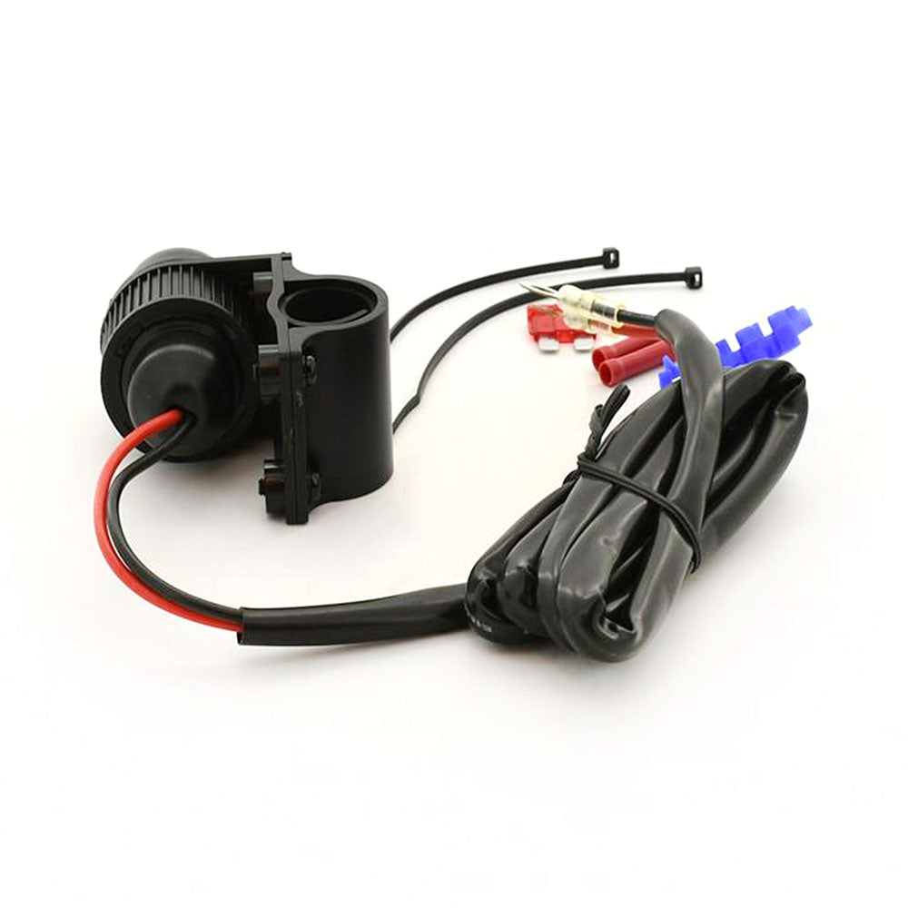 Universal All Weather Motorcycle 12V Power Socket With Handlebar Mount Boot