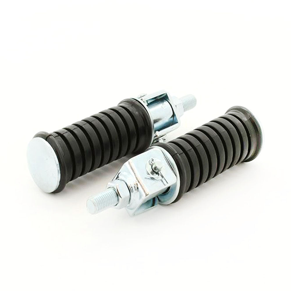 Pair 142mm Motorcycle Rear Pedal Footrests Passenger Foot Pegs 10mm Thread AU
