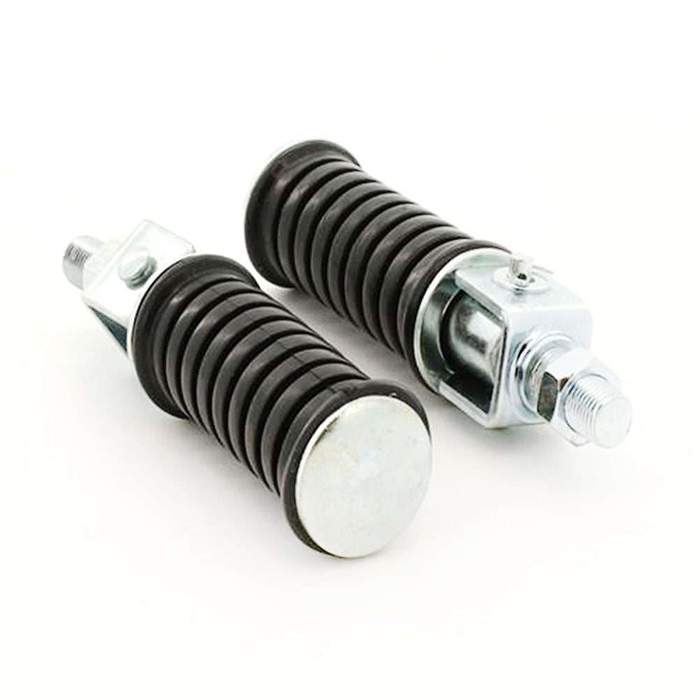 Pair Universal Motorcycle 12mm Rear Pedal Foot Pegs FP12 Footrest Bicycle