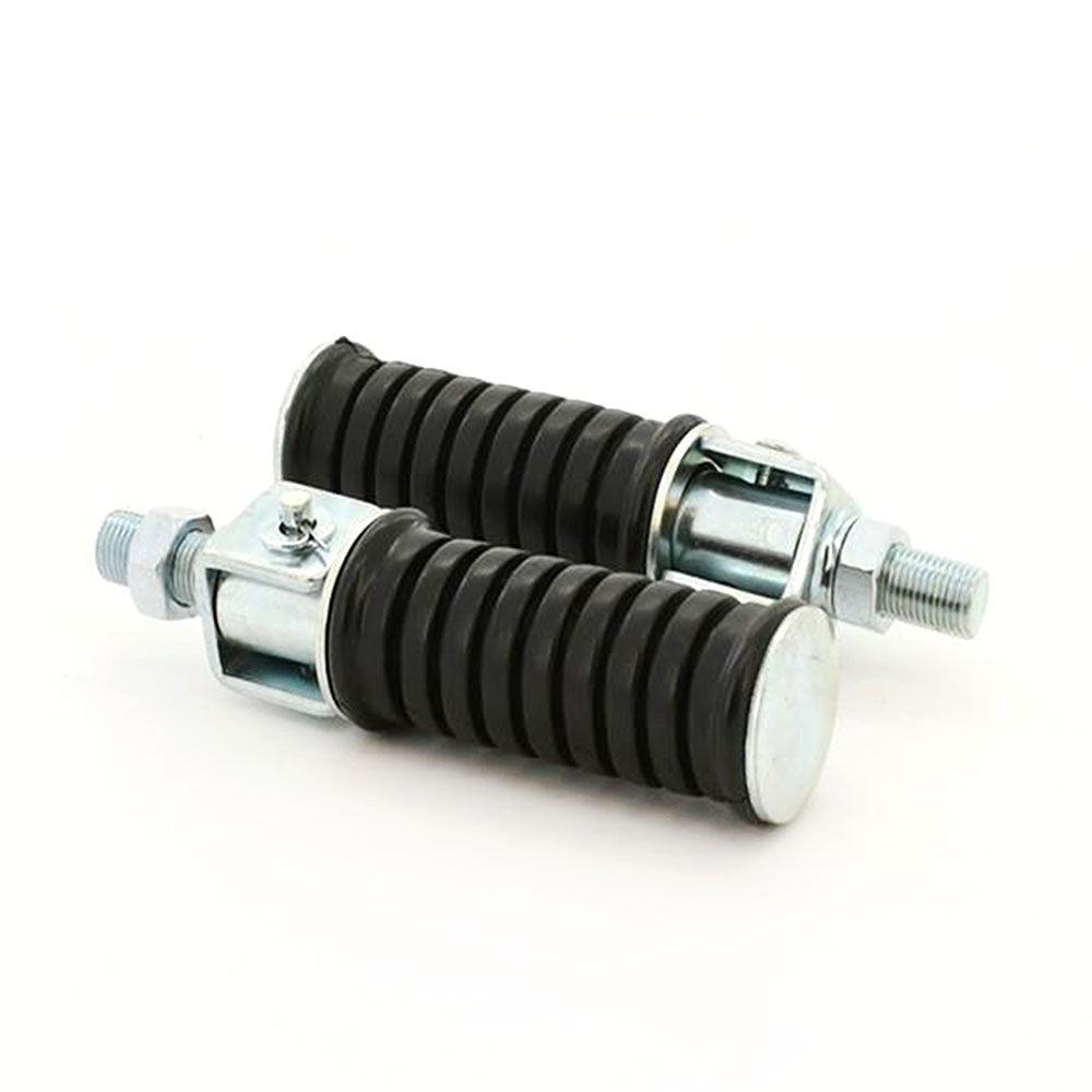 Pair Universal Motorcycle 12mm Rear Pedal Foot Pegs FP12 Footrest Bicycle