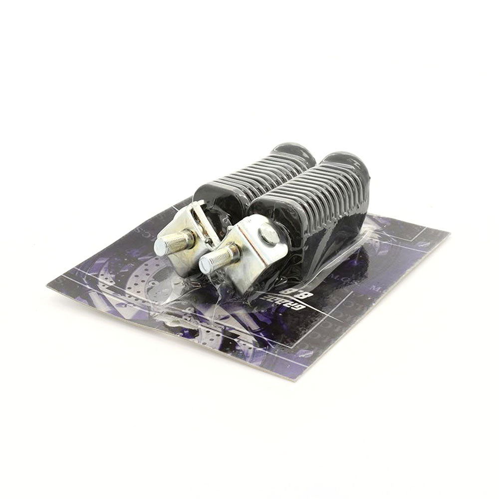 Pair Universal Chunky Motorcycle Folding Passenger Foot Pegs Pedals 10mm Screw