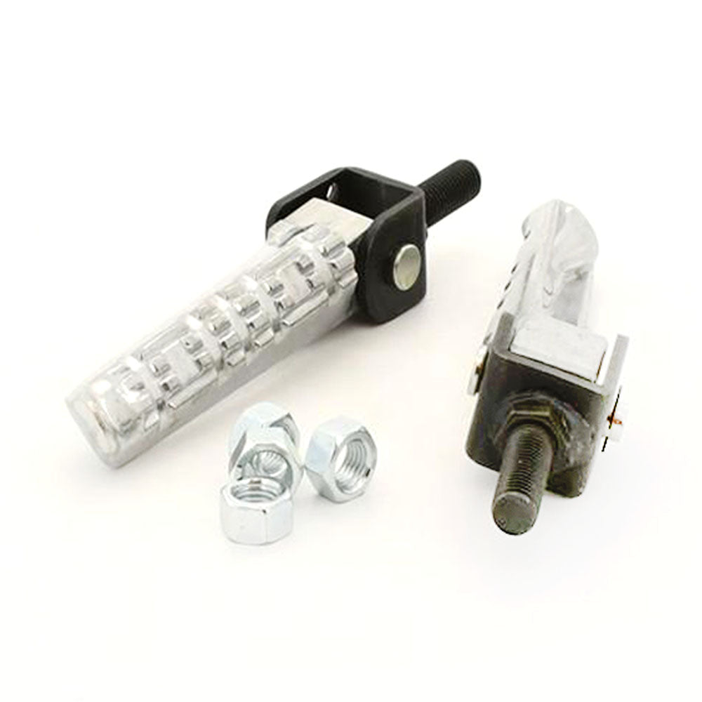 Pair Universal Oem Style Folding Footpegs Rear Set Pedals 10mm Screw Motorcycle