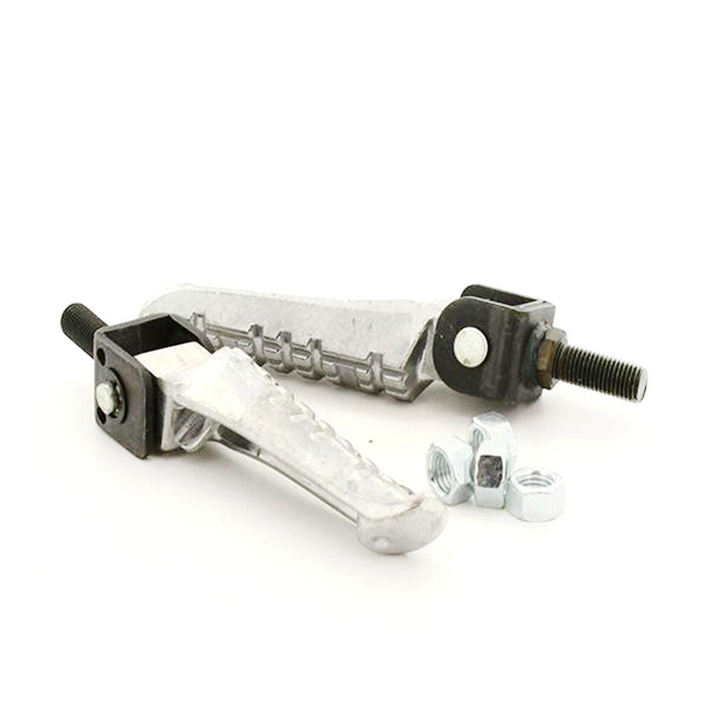 Pair Universal Oem Style Folding Footpegs Rear Set Pedals 10mm Screw Motorcycle