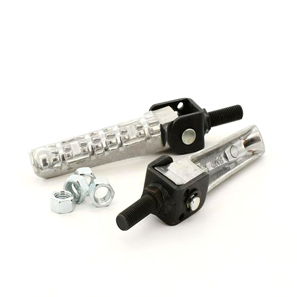 Pair Universal Oem Style Folding Footpegs Rear Set Pedals 10mm Screw Motorcycle