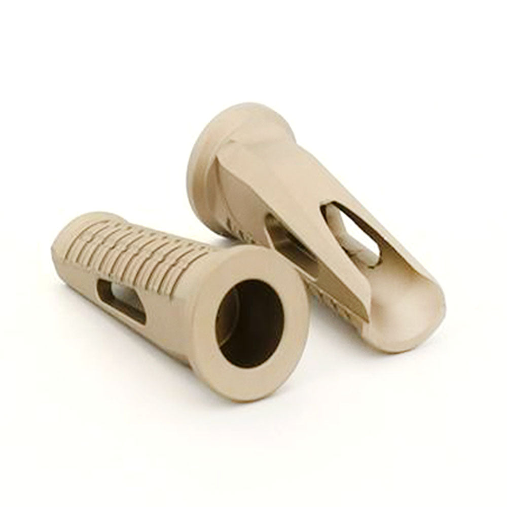 Pair Titanium Colour Motorcycle Dirt Bike Footrest Footpeg Pedal ID 18mm OD 32mm