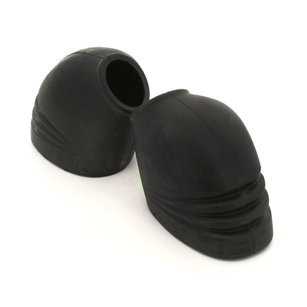 2Pcs Black Motocross Motorcycle Racing Bike Footpeg Spring Cover Boots