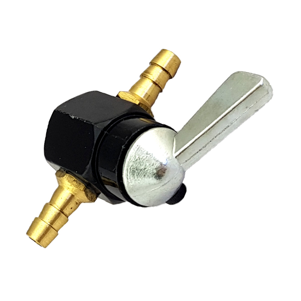 In Line Fuel Tap 6mm+6mm Hex Body On/Off Fit Stationary Engines