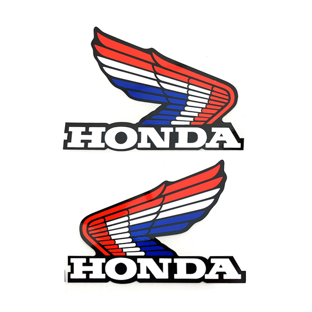 For Honda Wings Motorbike Sticker Decals SL CR XL TRX Pair Fuel Tank Wing Decals