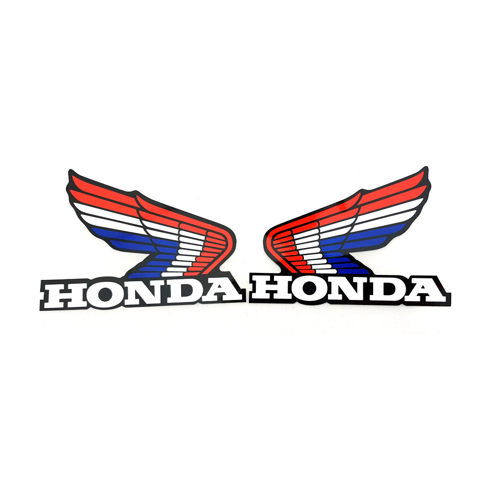 For Honda Wings Motorbike Sticker Decals SL CR XL TRX Pair Fuel Tank Wing Decals