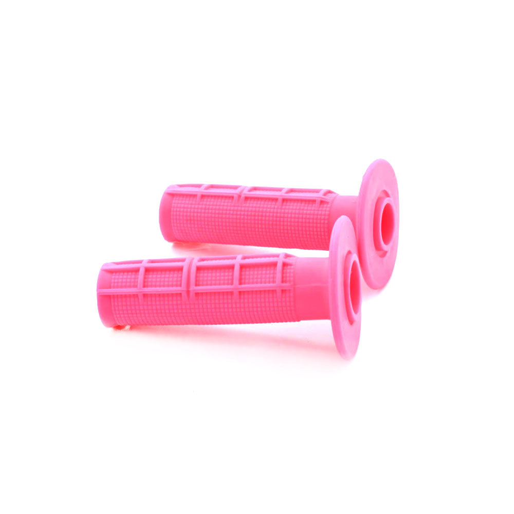 Pair Mx Style Hand Grip Pink Fit Honda CRF50F Yamaha TTR50E Suzuki RM125 RM250 Models Kawasaki KLX250 KLX300 Models