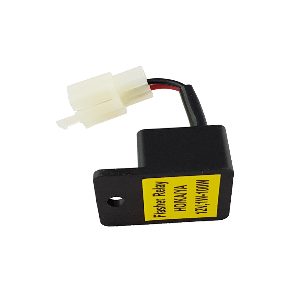 Universal 12V 1W To 100W Led Flasher Relay Plug 2 Pin Fit Honda Yamaha Sukuki