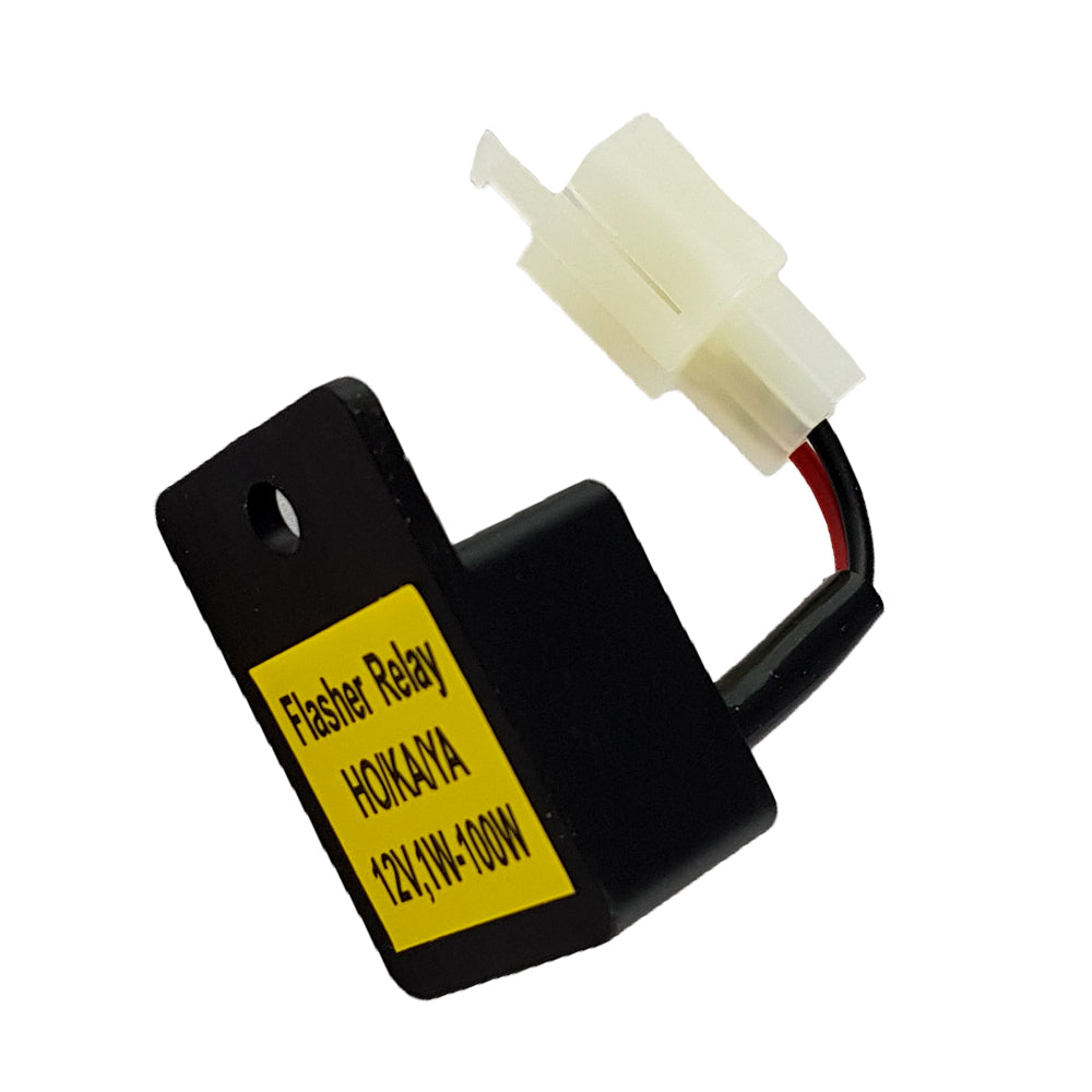 Universal 12V 1W To 100W Led Flasher Relay Plug 2 Pin Fit Honda Yamaha Sukuki
