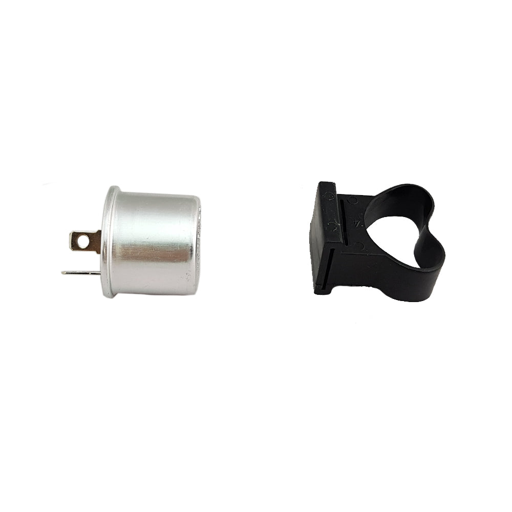 Motorcycle Universal 6V 2 Pin Indicator Flasher Relay Can 8W-23W Round Style
