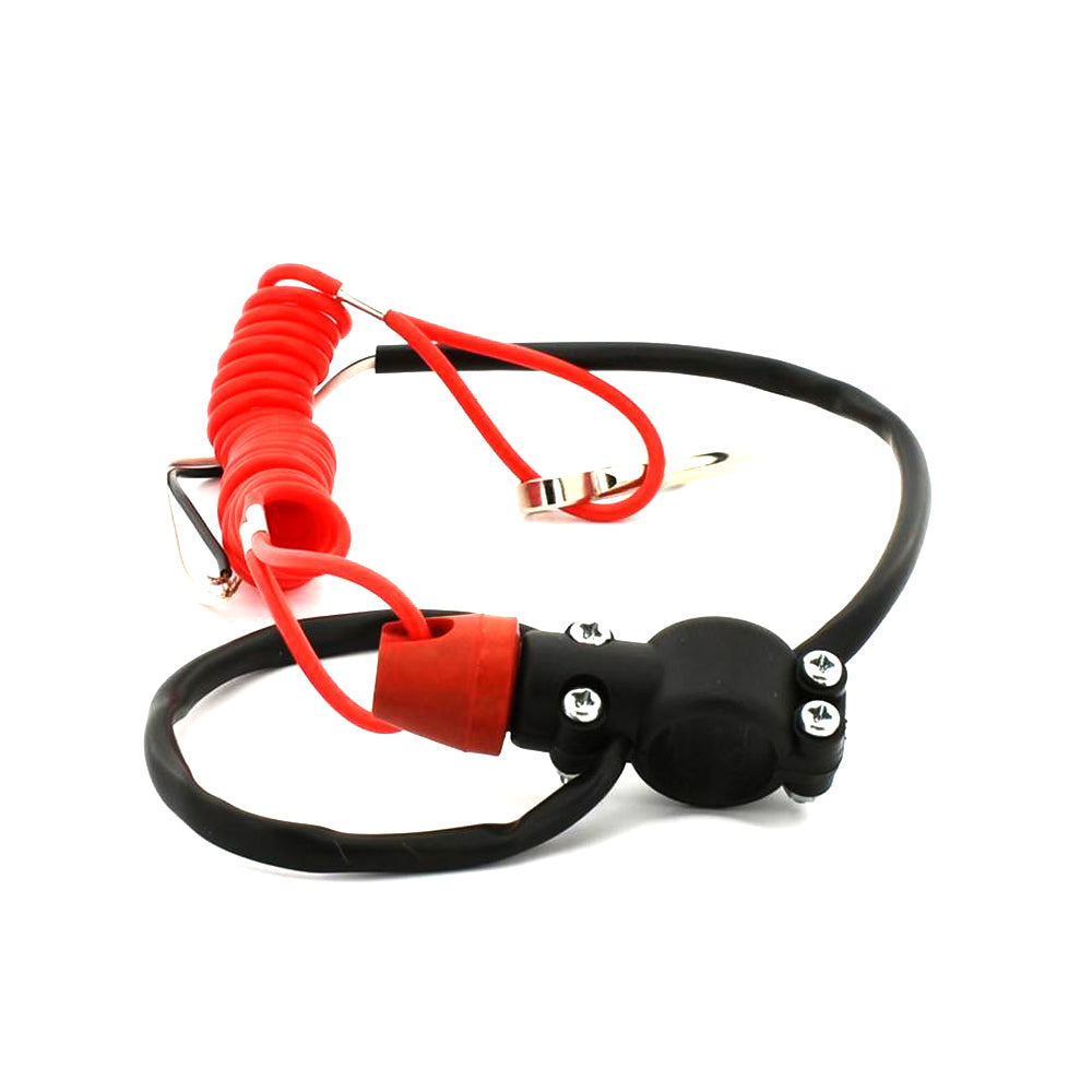 Kill Stop Switch With Safety Lanyard For Boat Outboard Engine Motor Quad ATV