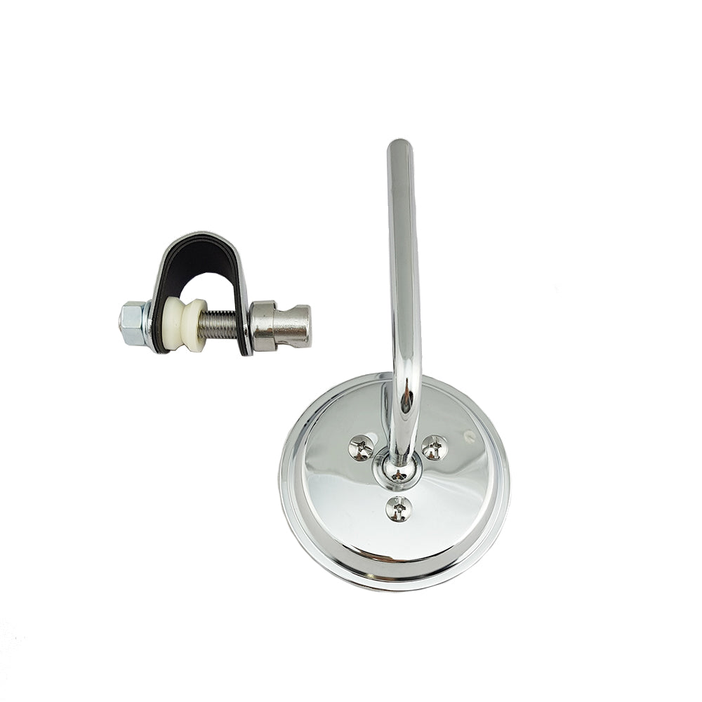 1X Right Or Left Hand Chrome Mirror 10mm Thread Custom Bobber Scrambler