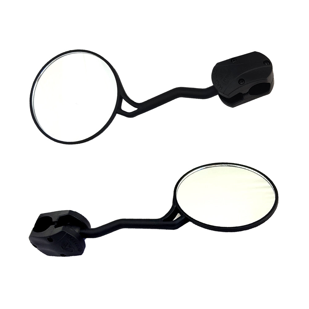 Pair Enduro Plastic Fold Down Mirror Fit Yamaha Suzuki Kawasaki Honda Husqvarna KTM 