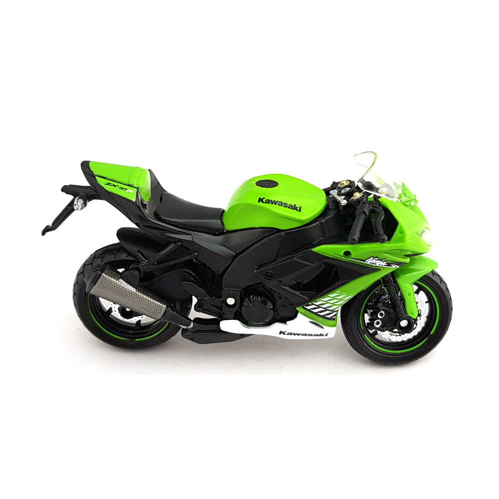 Maisto Licensed 1:18 Scale Kawasaki Ninja ZX-10 R Motorbike Diecast Model