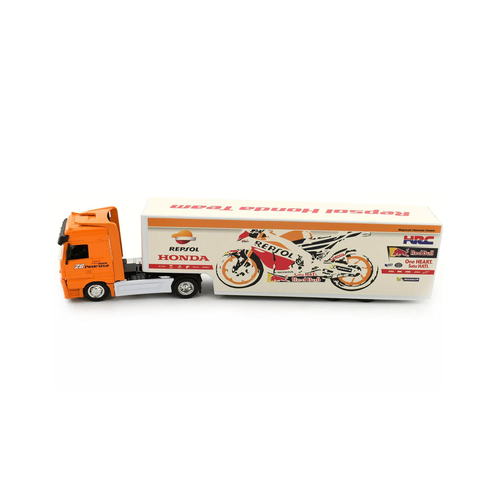 NewRay Licensed 1:43 Scale Mercedes Honda Repsol Team Truck Diecast Model Toy Collection