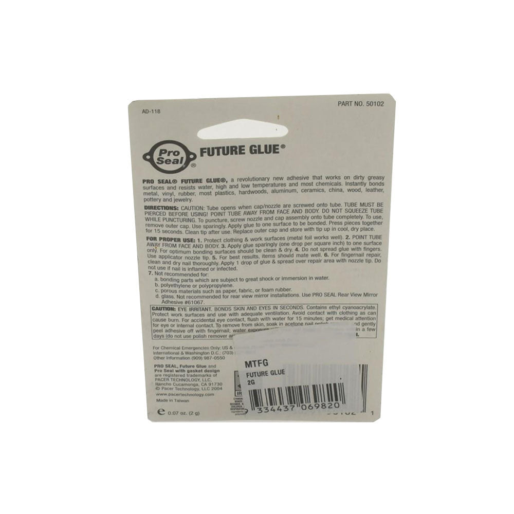 50102 Pro Seal Future Glue 2g Tube Industrial Strength For Metal Wood & Rubber