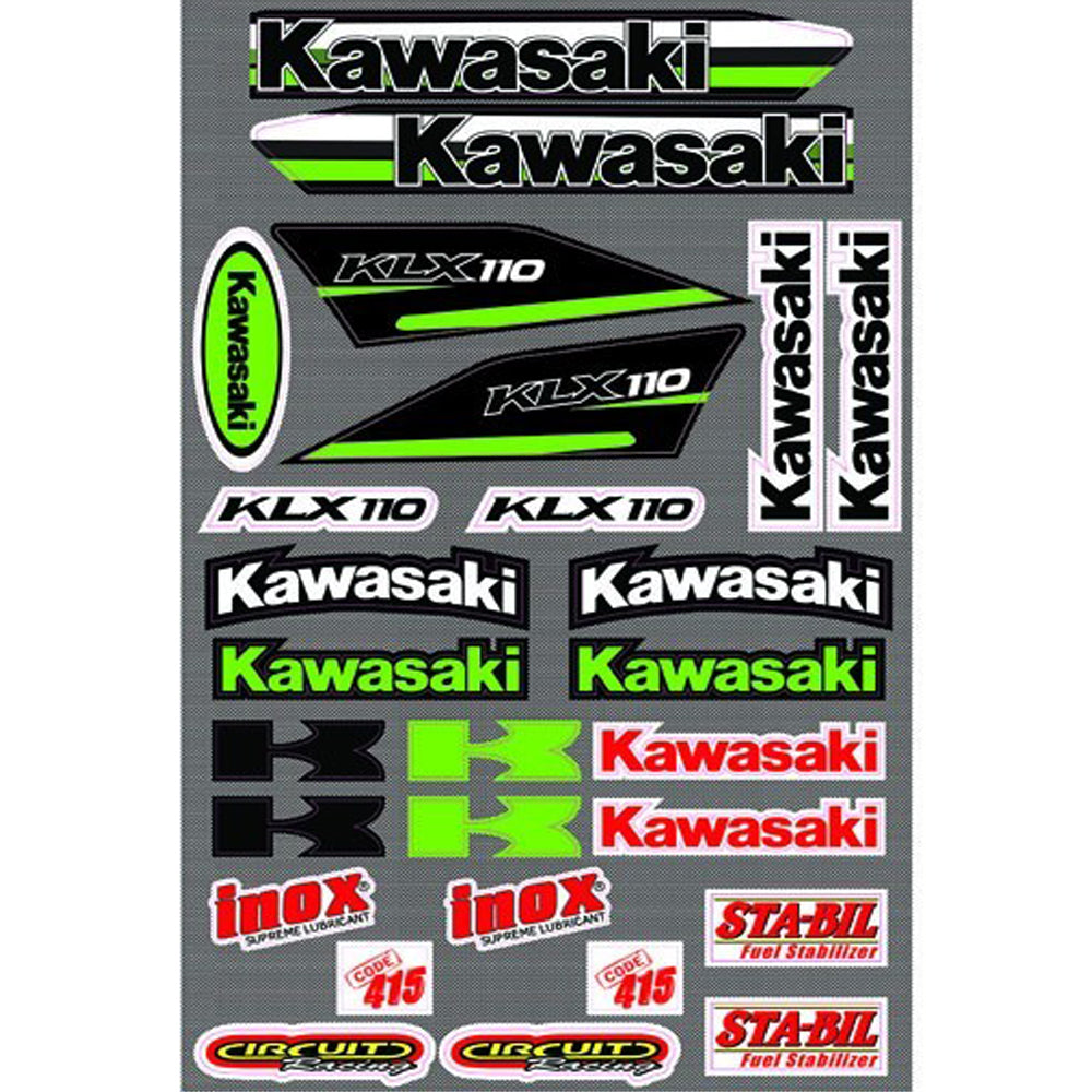 Motorcycle Sticker Kit For Kawasaki KLX110 Sticker Decal Kit