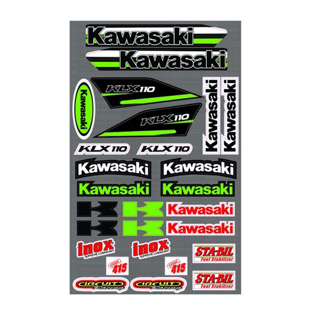 Motorcycle Sticker Kit For Kawasaki KLX110 Sticker Decal Kit