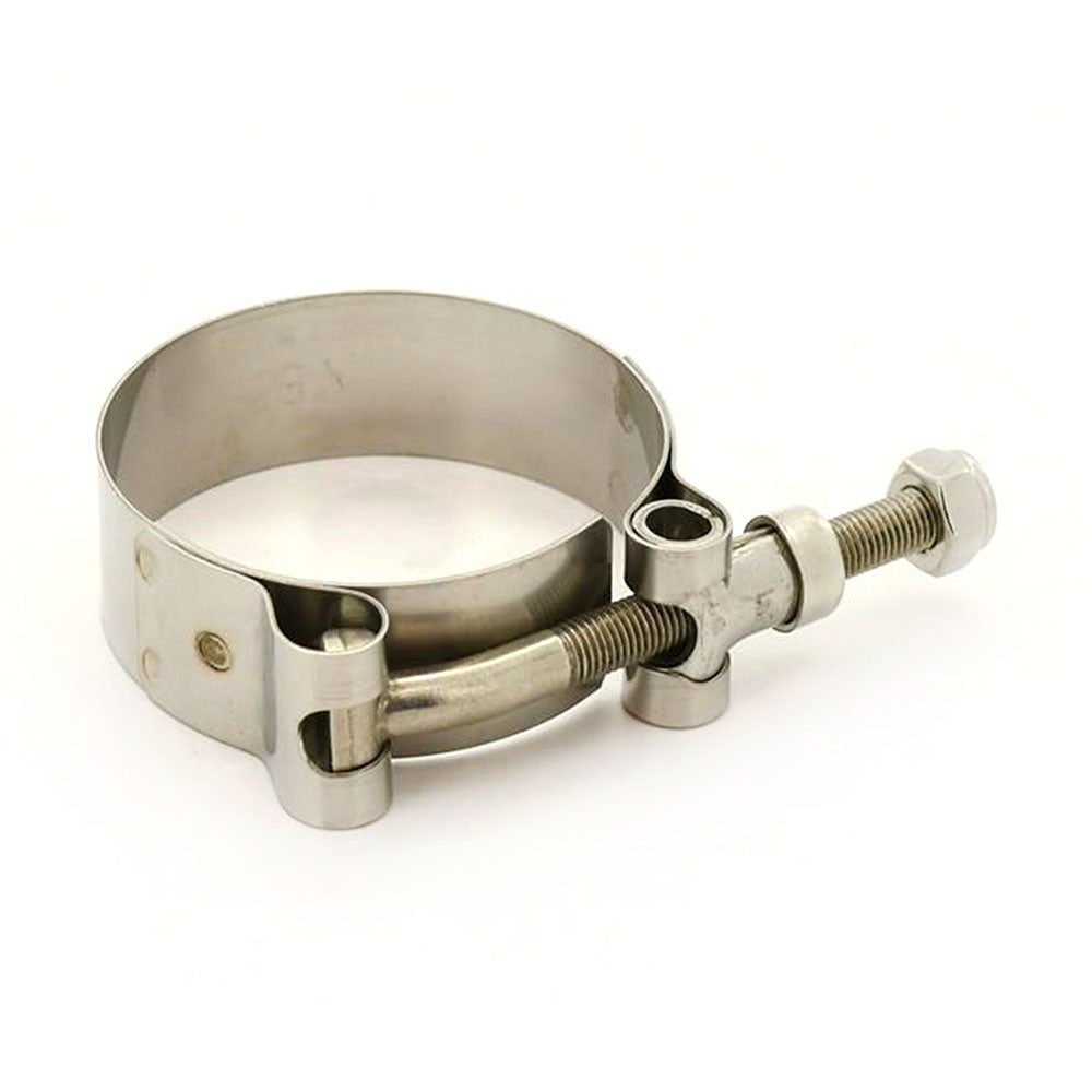 Universal Motorcycle 1mm Thick Stainless Steel 51-58.7mm Muffler Pipe Clamp