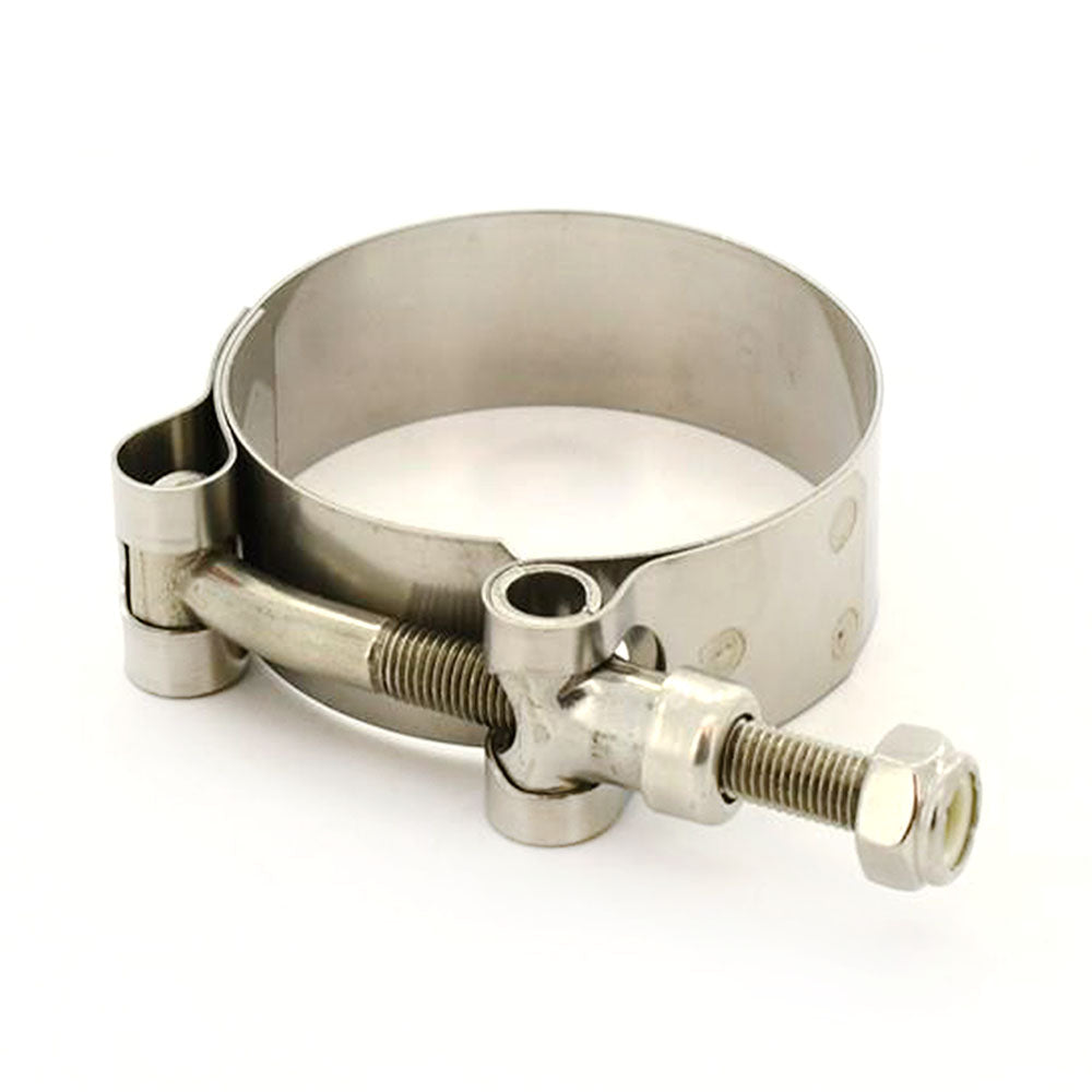 Universal Motorcycle 1mm Thick Stainless Steel 51-58.7mm Muffler Pipe Clamp