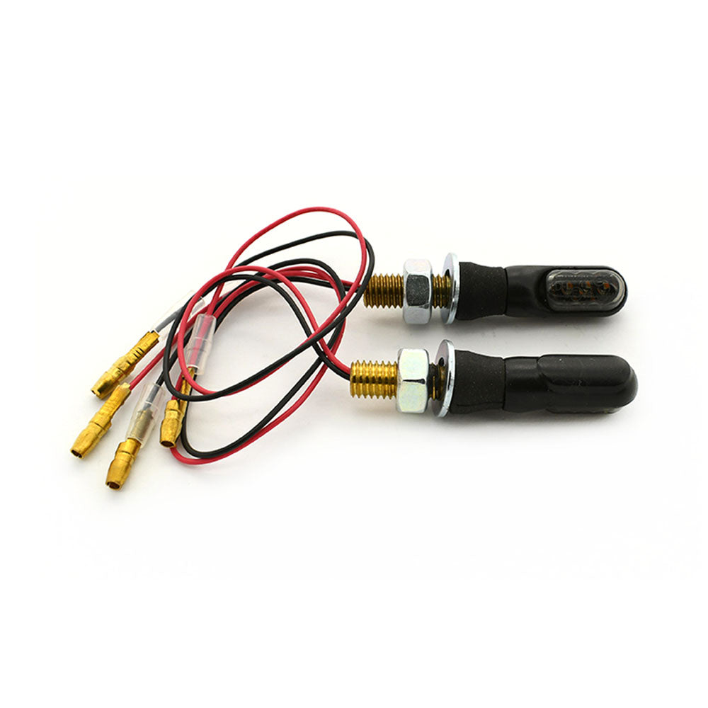 Pair Super Mini LED Indicators (PR) Blinkers Motorcycle Motorbike