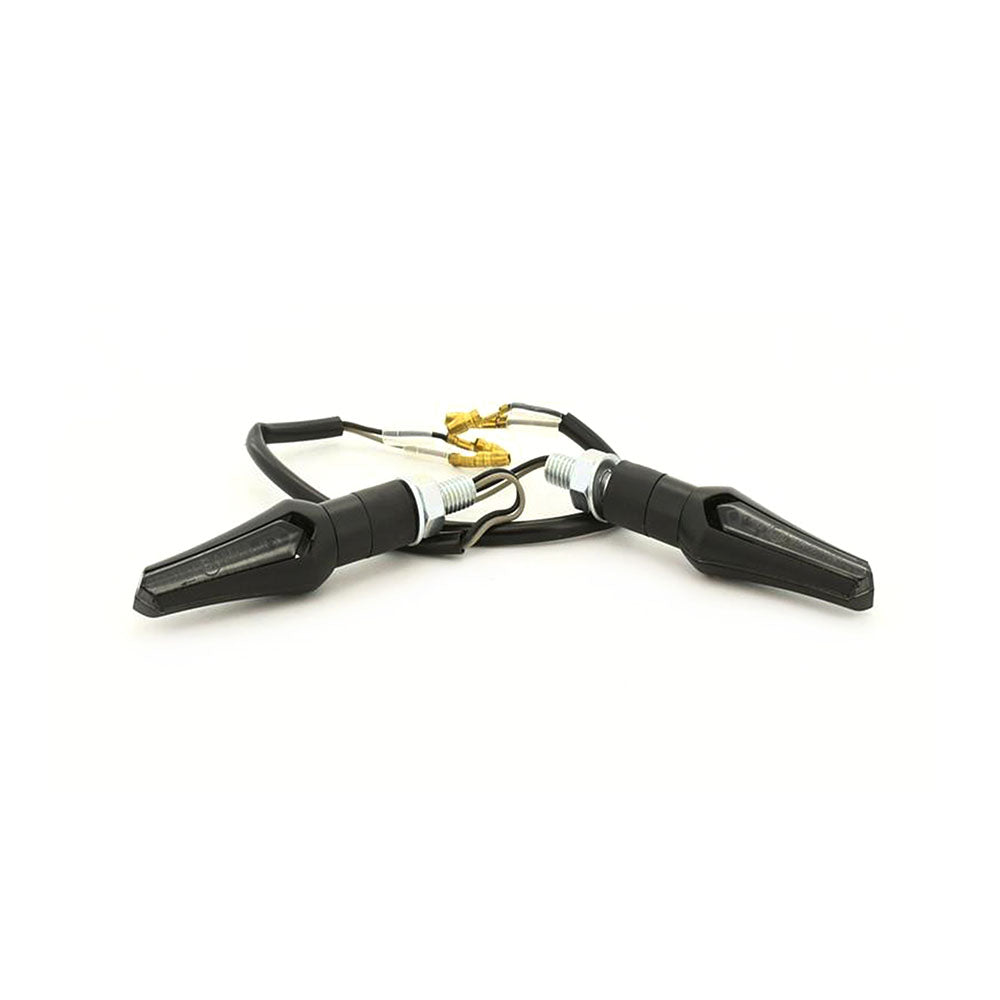Pair Chameleon LED Indicator Changeable Cover Thread 8mm For Motorcycle