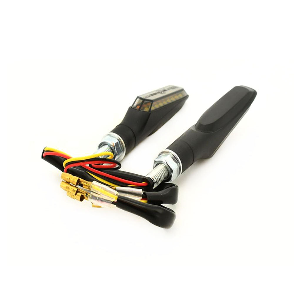 Motorcycle Pathway Front LED Indicator Built In Daytime Running Light Smoke Lens