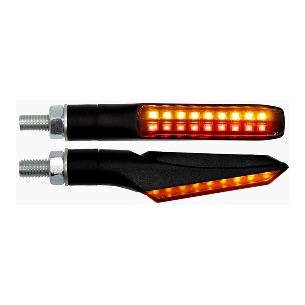 Pathway Rear LED Indicator Stop + Tail Light Indicator Smoke Lens For Motorcycle