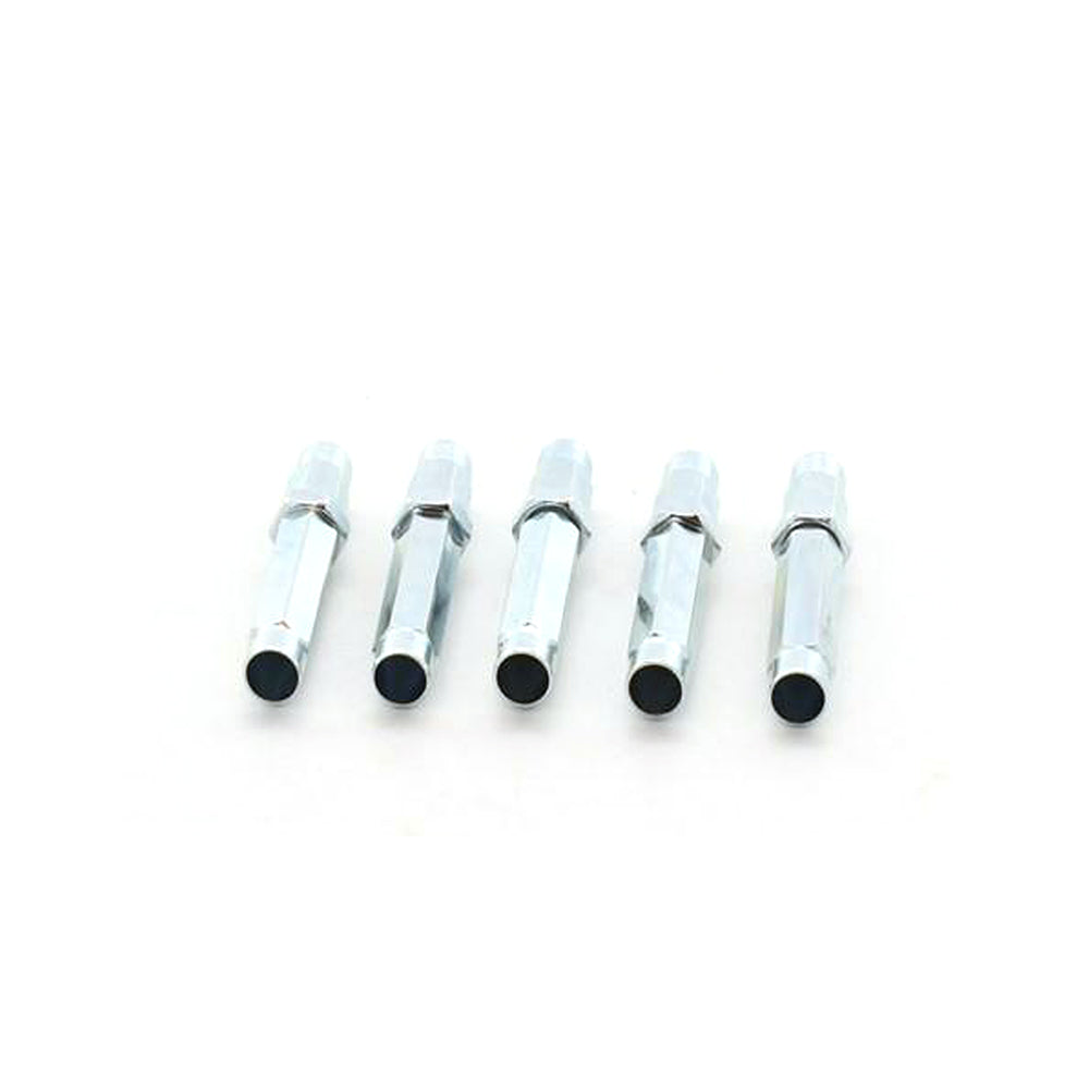 Universal Silver 6mm Brake Clutch Middle Cable Adjuster Kit 5 PCS For Motorcycle