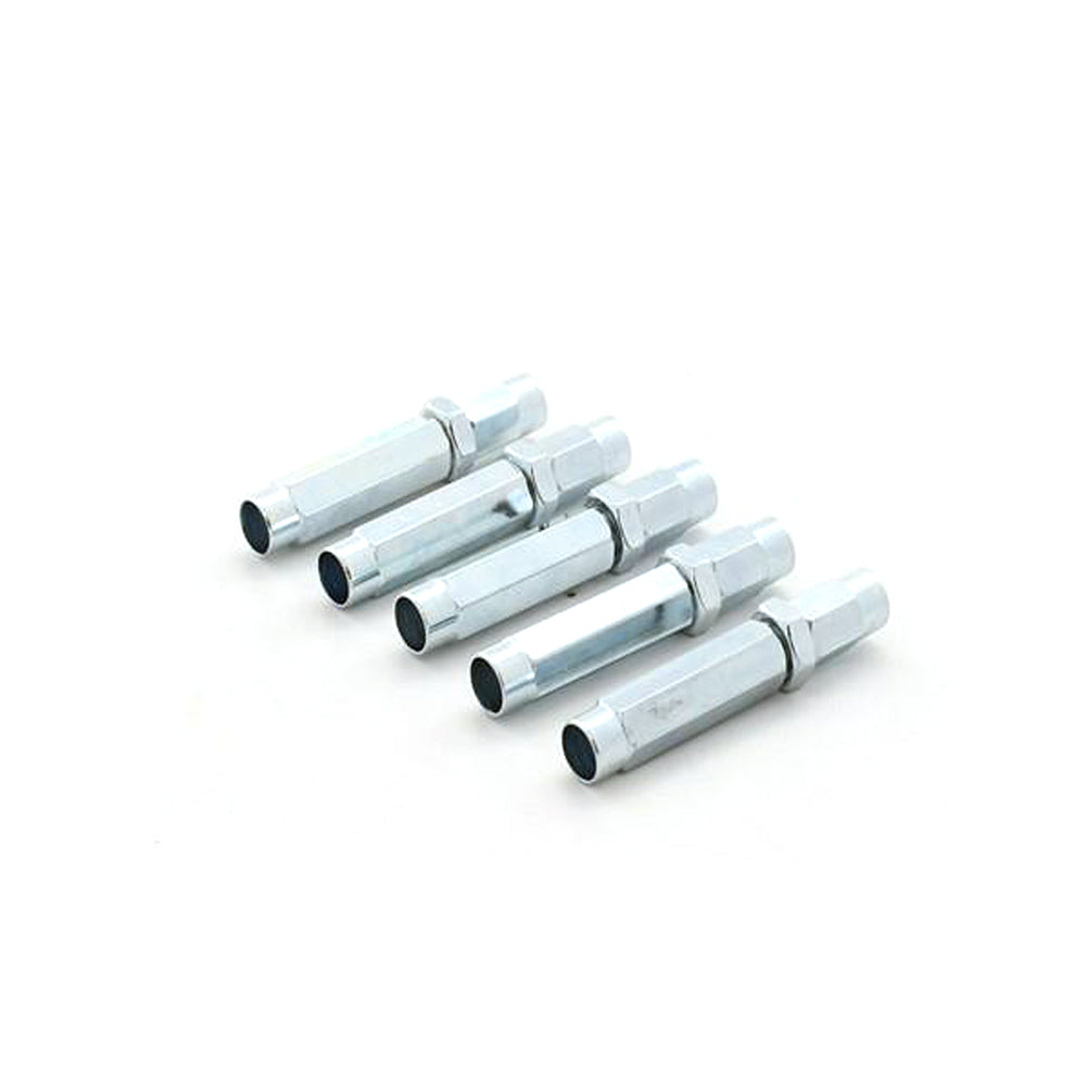 Universal Silver 6mm Brake Clutch Middle Cable Adjuster Kit 5 PCS For Motorcycle