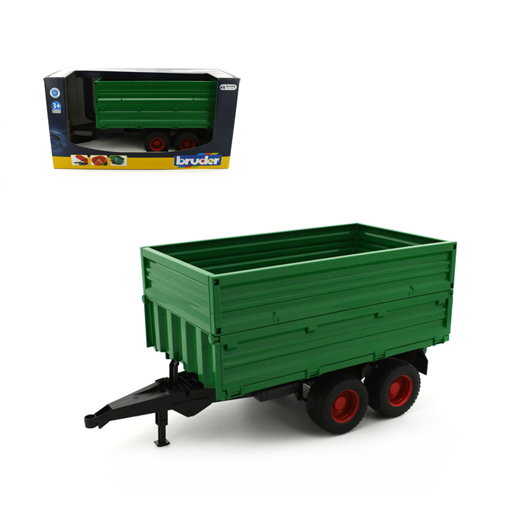Bruder Licensed 1:16 Scale Tandem Axle Tipping Trailer with Removable Top