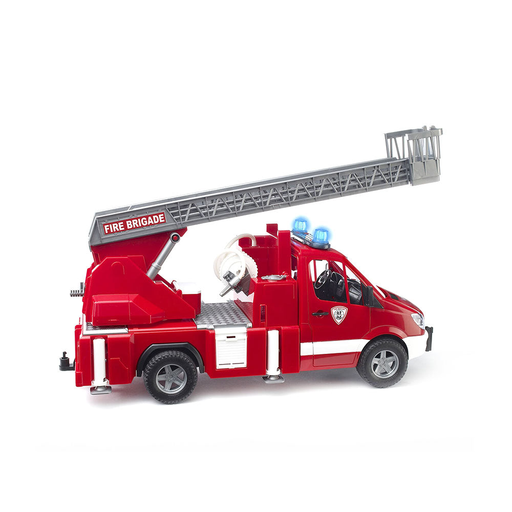 Bruder Licensed 1:16 Scale MB Sprinter Fire Engine With Slewing Ladder Water Pump