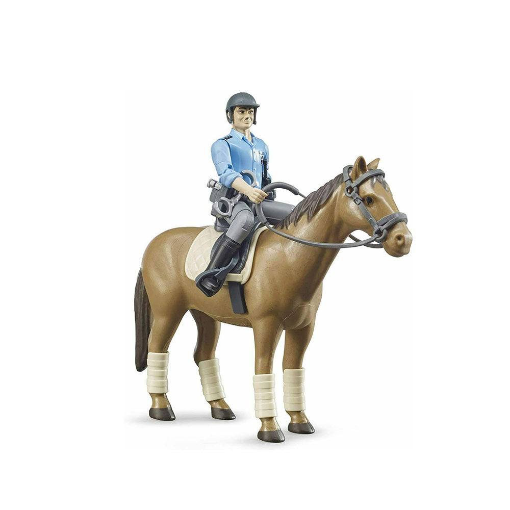 Bruder Licensed 1:16 Scale Police Horse With Mounted Policeman 62507 Children Kids Toy