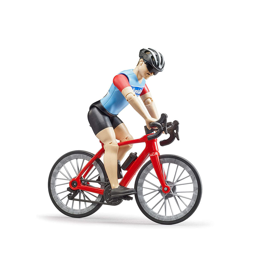 Bruder Licensed 1:16 Scale Road Bike With Cyclist Kids Childrens Toy