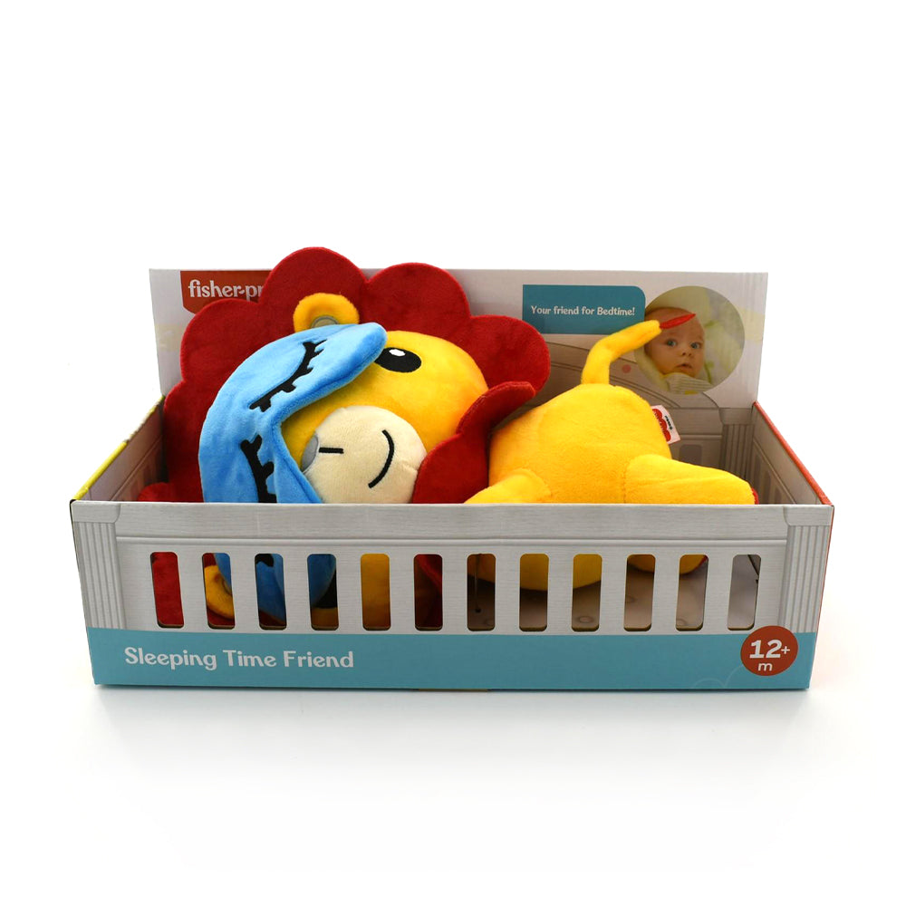 Fisher Price Plush Sleeping Bed Lion 30 cm Super Soft AX Toy For Baby 12 Months+