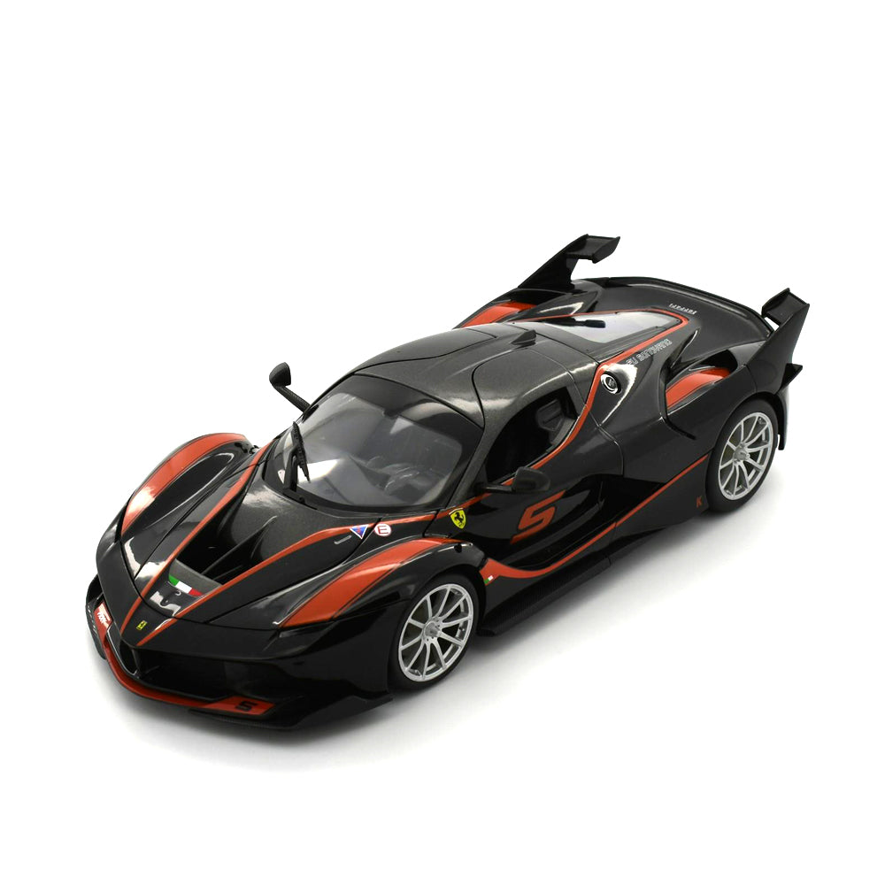 Bburago Licensed 1:18 Scale Ferrari Race&Play FXX-K #5 Black Ferrari Diecast Model Car
