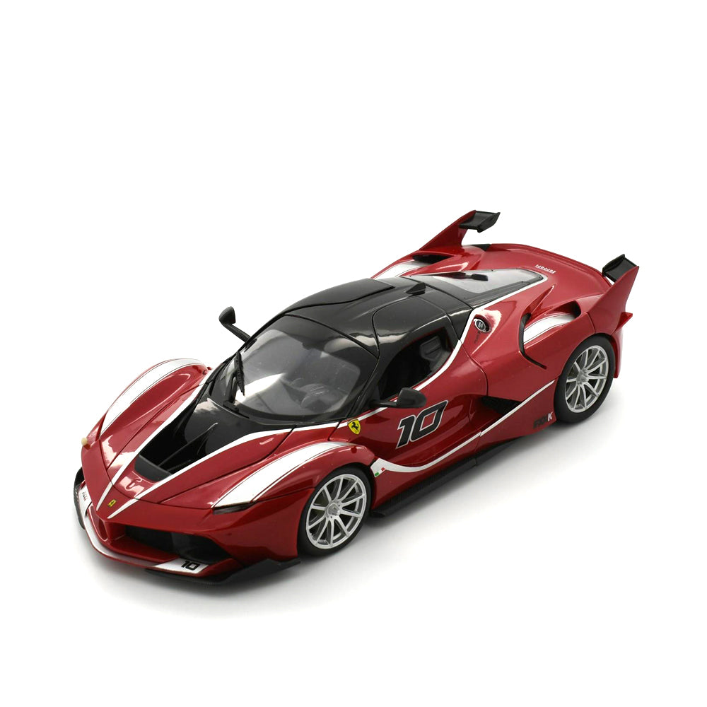 Bburago Licensed 1:18 Scale Ferrari Race&Play FXX-K #10 Red Ferrari Diecast Model Car