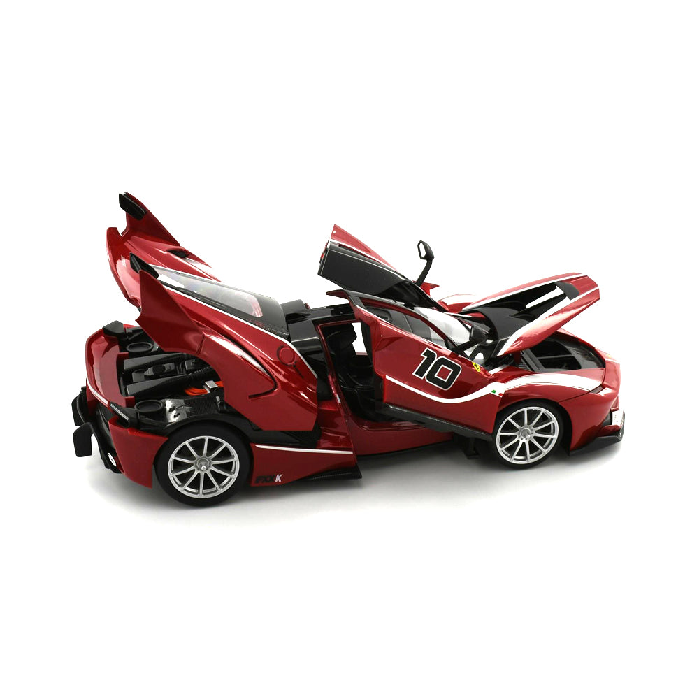Bburago Licensed 1:18 Scale Ferrari Race&Play FXX-K #10 Red Ferrari Diecast Model Car