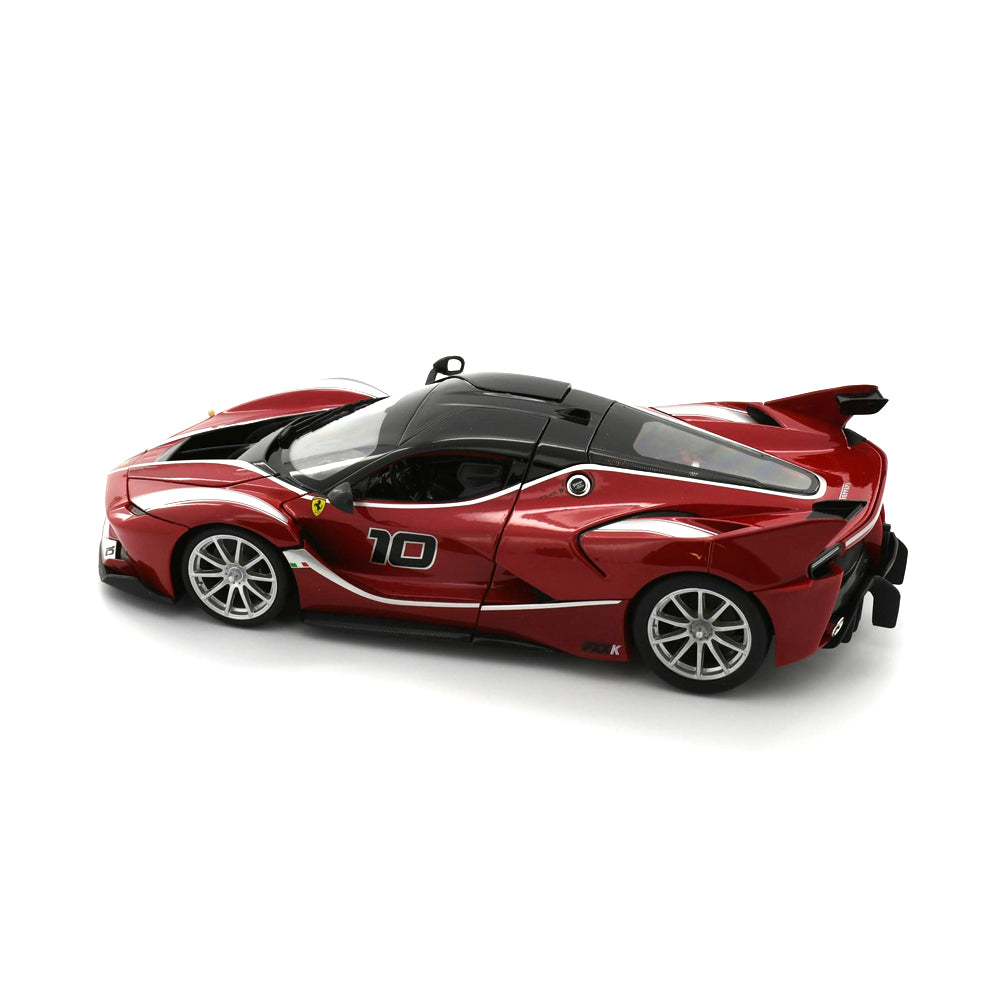 Bburago Licensed 1:18 Scale Ferrari Race&Play FXX-K #10 Red Ferrari Diecast Model Car